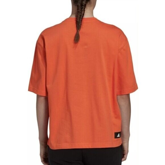 Adidas Womens Plus Size Multi Sports Short Sleeve Shorter Length T-Shirt M new - Picture 2 of 16